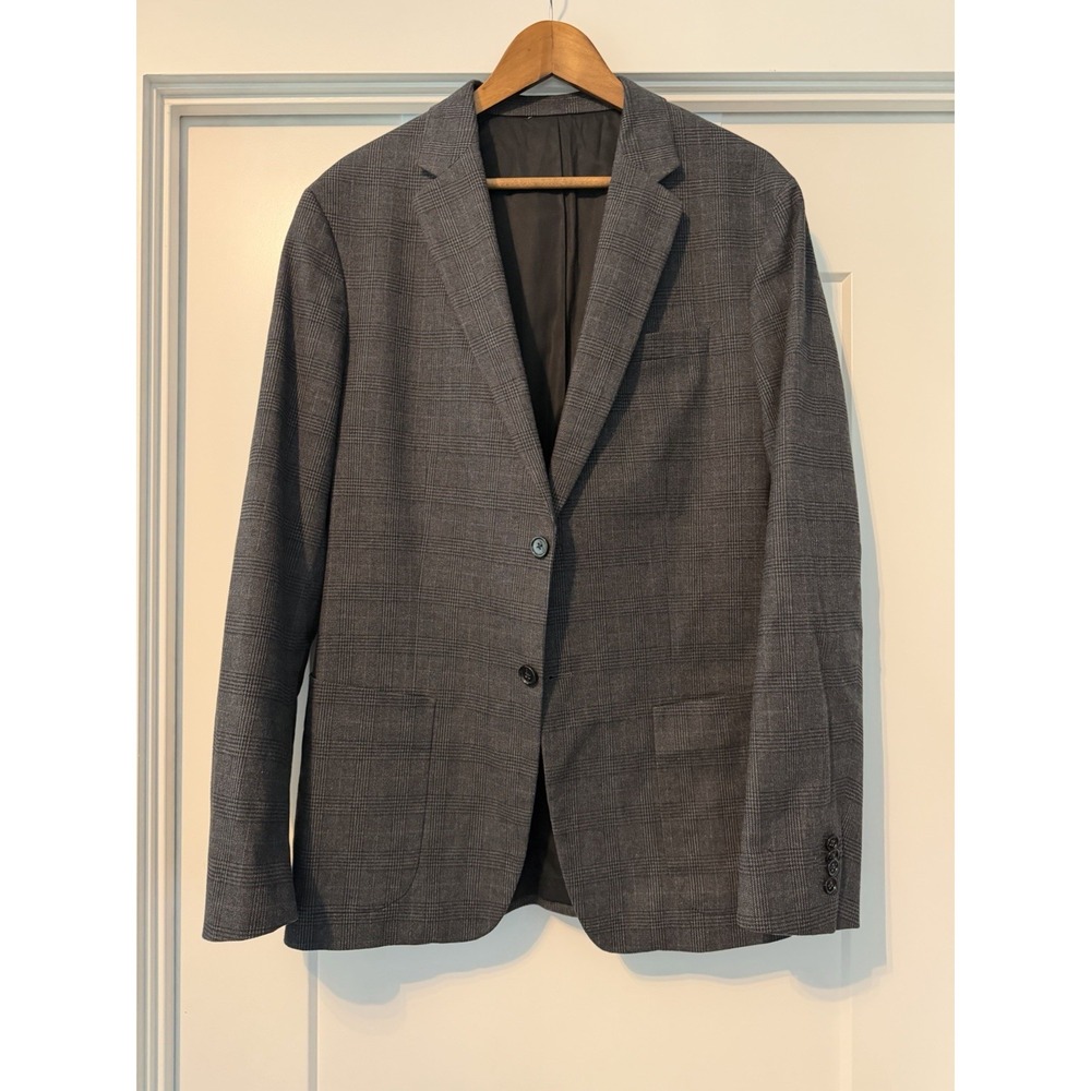 Banana Republic Slim Fit Suit Jacket Sport Coat Blazer Glen Check Houndstooth